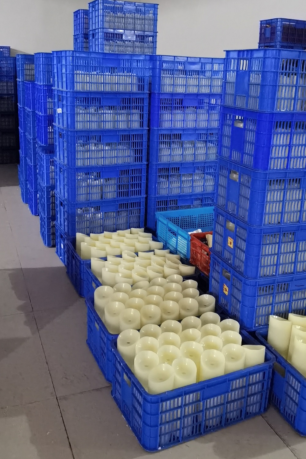 Finished candles storage